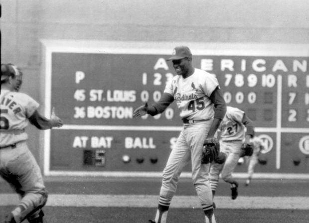 Former Cardinals hitter, Mike Shannon, drinks a beer during a 1967 World  Series Game between the St. Louis Cardinals and the Boston Red Sox.