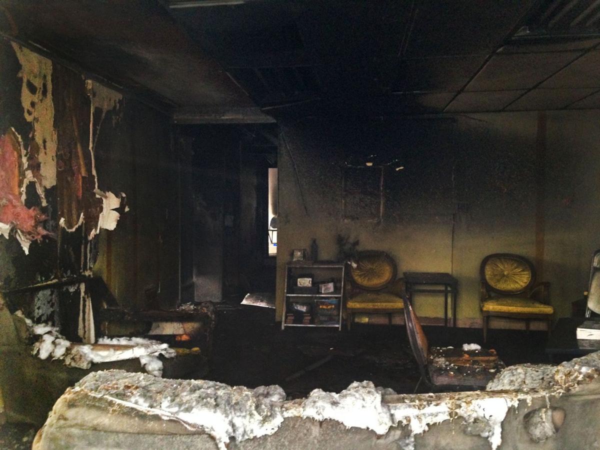 The burned remains of Michael Brown Sr.'s church