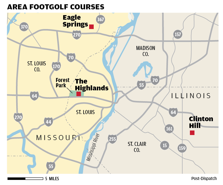 Clubs are out, kicks are in at some St. Louisarea golf courses Golf