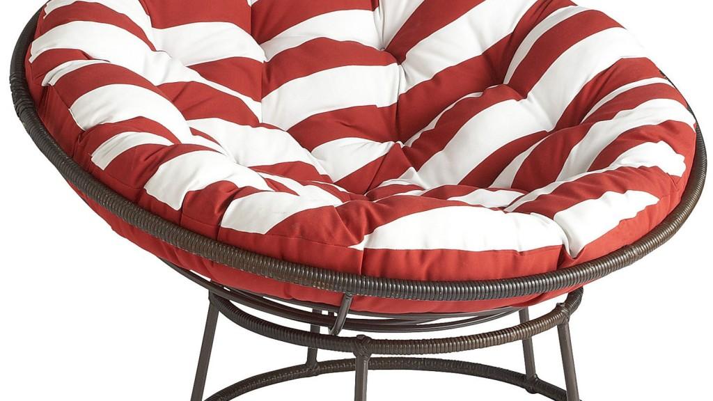 Papasan outdoor chair (52.99) at Pier 1 Imports. Red and