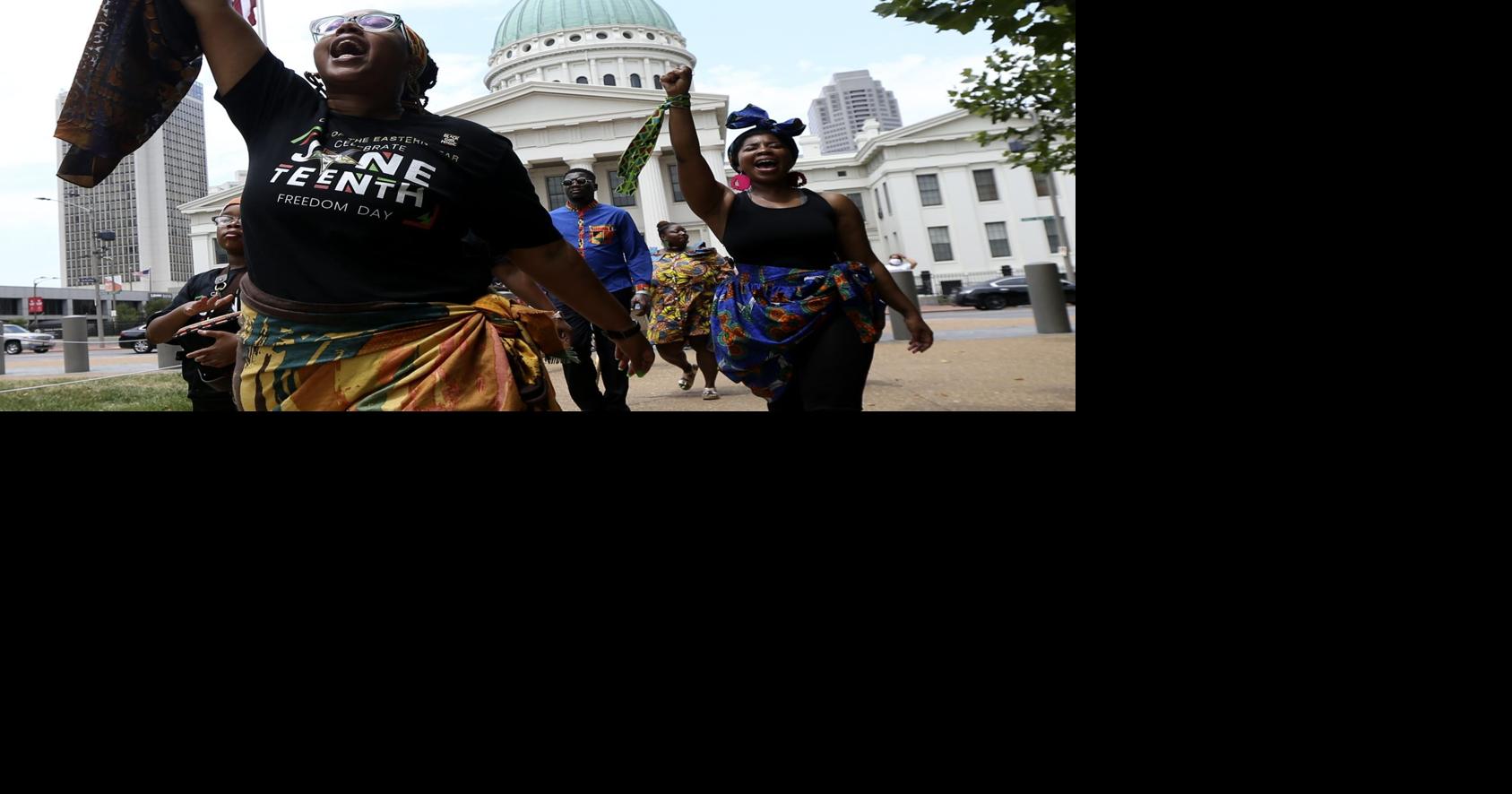 St. Louisans mark Juneteenth as Rep. Bush, Mayor Jones call for reparations