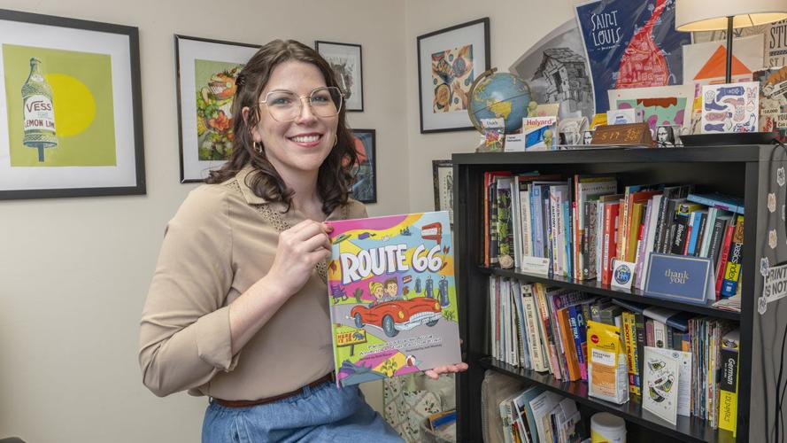 Assistant Professor Jodi Woolsey’s illustrations in new children’s book help revive the history of Route 66