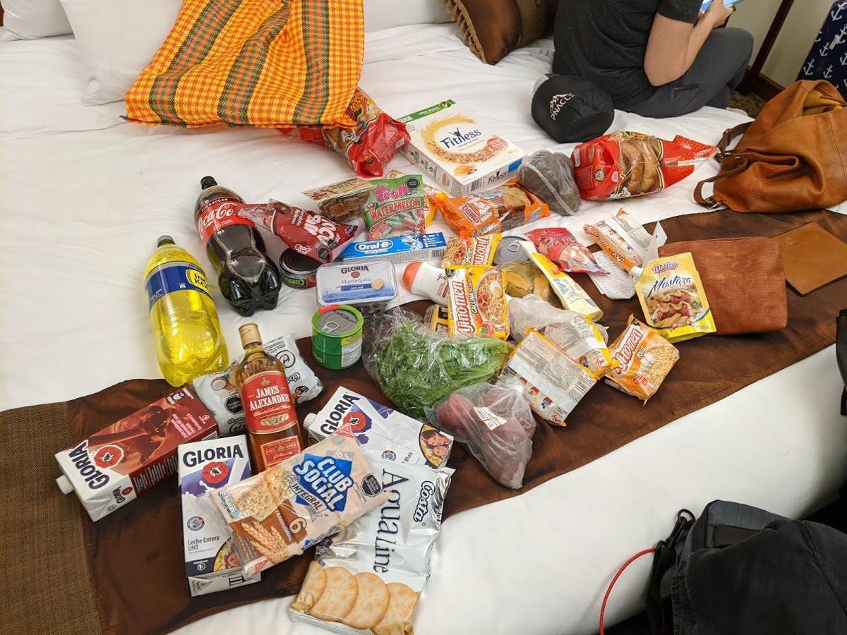Food purchased by Nate Marschalk and Elizabeth Valerio
