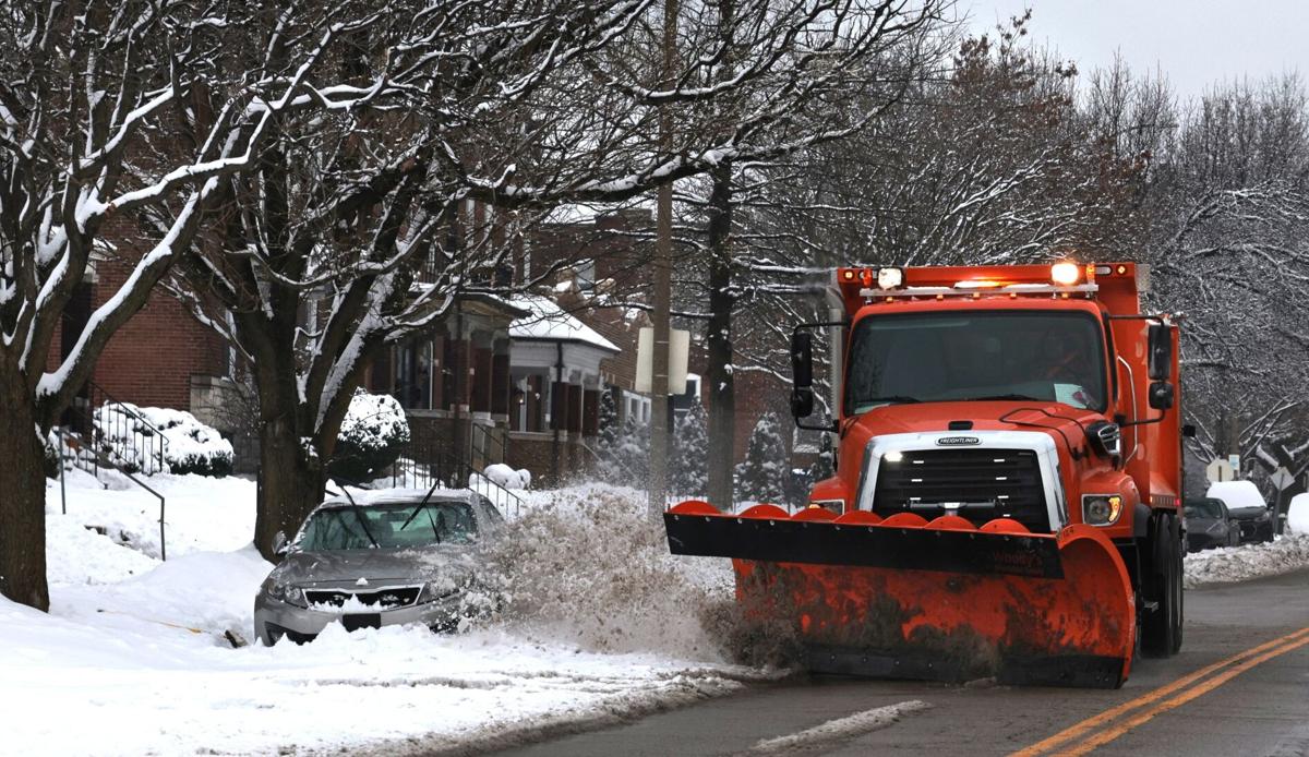 Plows clearing main roads