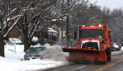 Plows clearing main roads