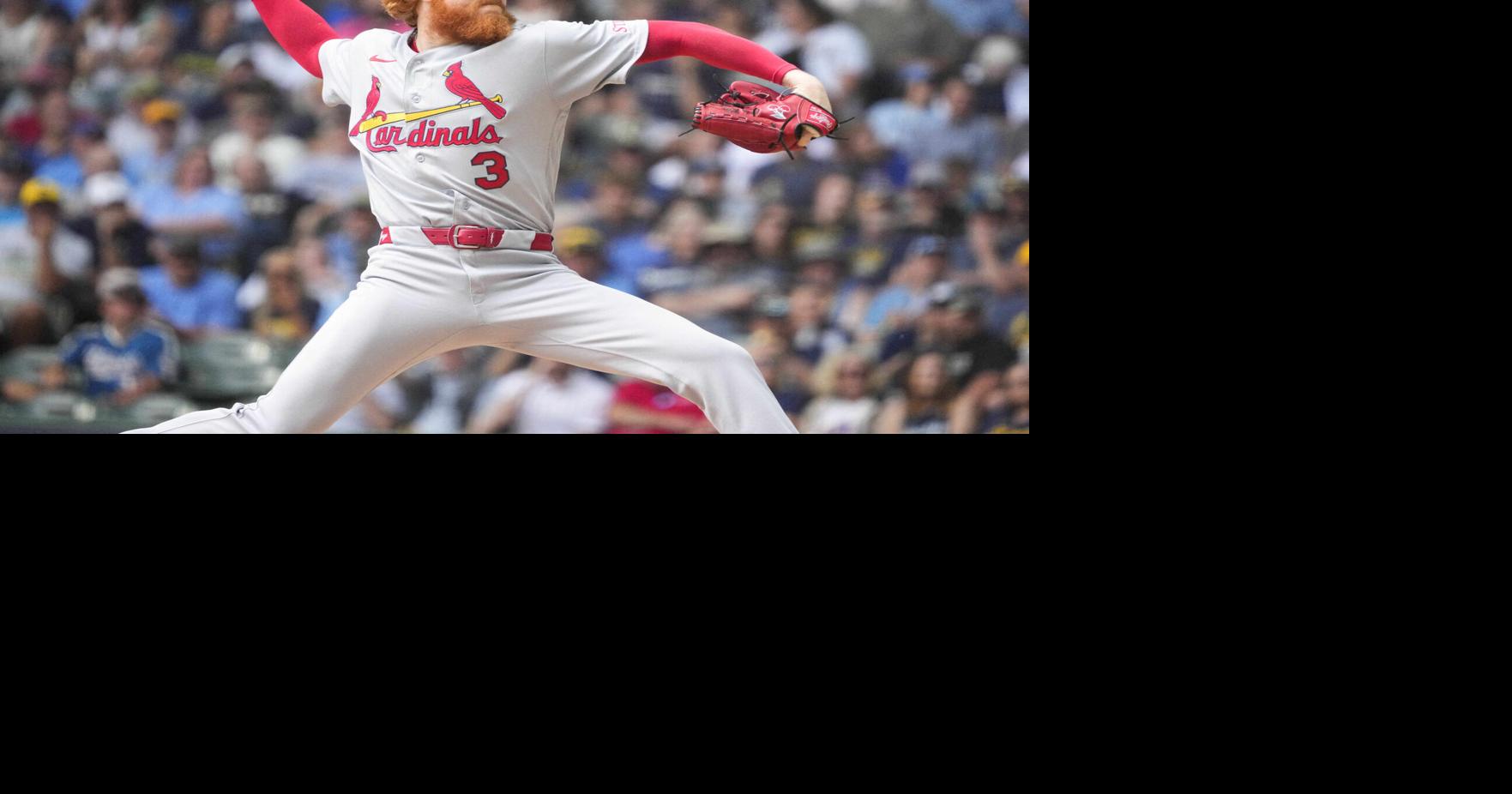 Dustin May's bid for no-hitter falters with Cardinals defense in 8th as Brewers sweep