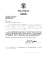 Francis Howell subpoena