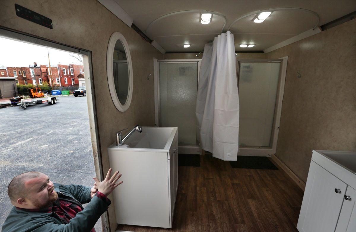 Shower To The People Truck Provide Hope Cleanliness For Homeless Shower To The People Rolls For Homeless