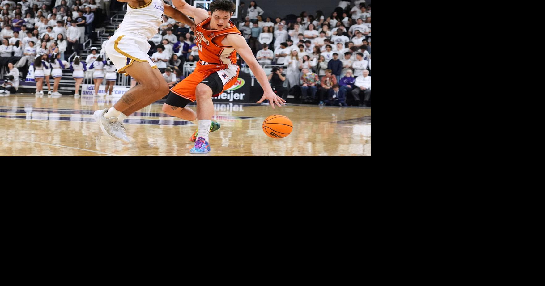 Wagler stars as No. 13 Illinois beats Northwestern 79-68 for 6th straight win