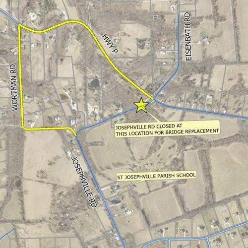 Josephville Road Bridge to Close for Replacement May 11