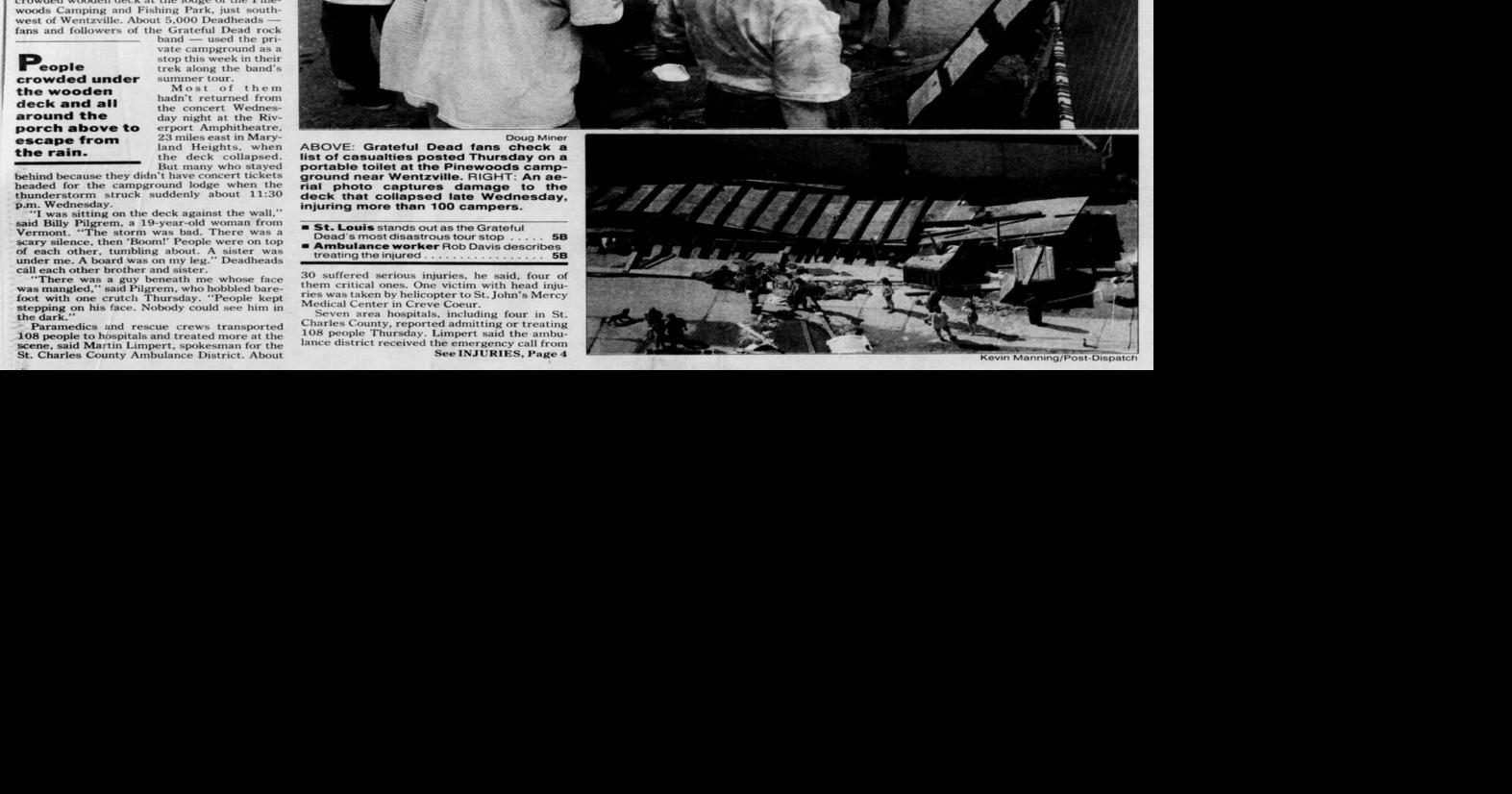 1995: Jerry Garcias letzter Auftritt in St. Louis wird für Deadheads ...