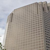 AT&T skyscraper – a vacant 44-story office building in downtown St ...