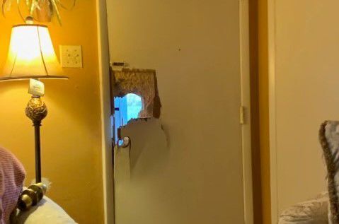 Broken door