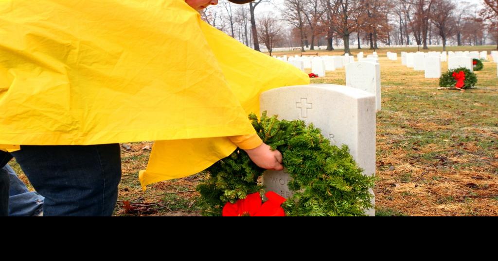 Holiday wreaths at Jefferson Barracks honor those who served