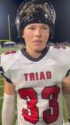 'Dang near about fell over': Triad's Dayton Deatherage on his pick-six vs. Mascoutah