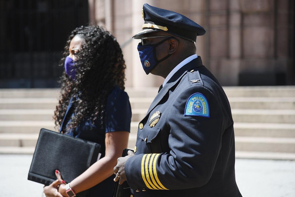 St. Louis City Police Chief John Hayden announces his plan to retire