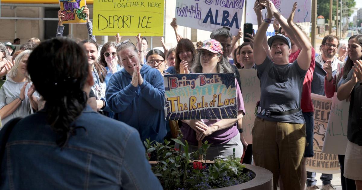 Photos: Hundreds in Maplewood Richmond Heights community rally against deportation of school janitors