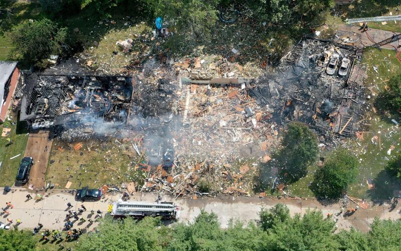 House explodes on Evan Aire Drive