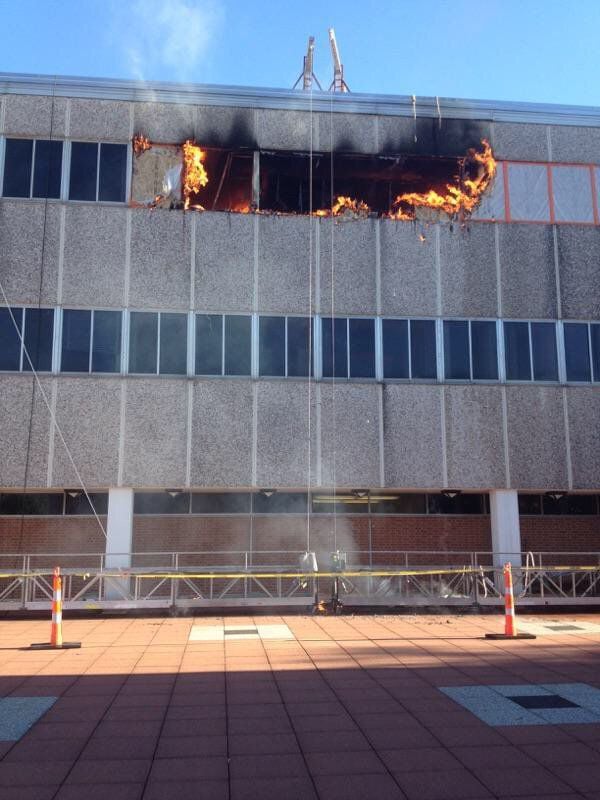 Fire at Macelwane Hall at St. Louis University