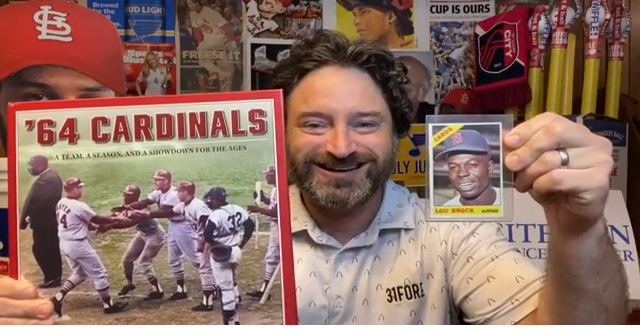 Cardinals History of Ball Caps Poster
