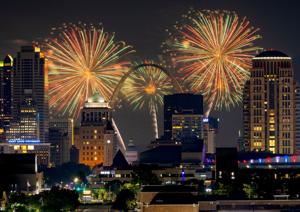 Fireworks over St. Louis