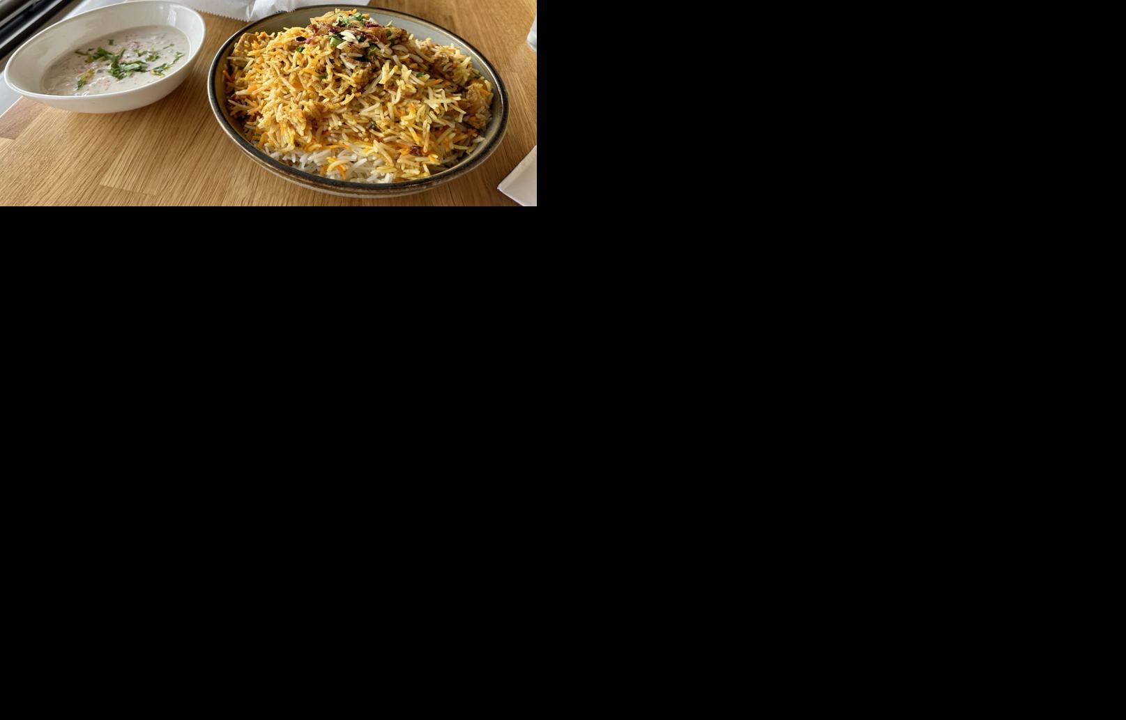 Black Salt chicken biryani