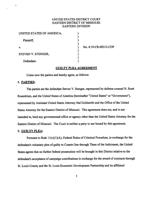 Read Stenger's gulty plea