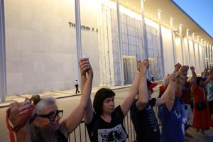 USA-TRUMP/KENNEDY CENTER-PROTEST