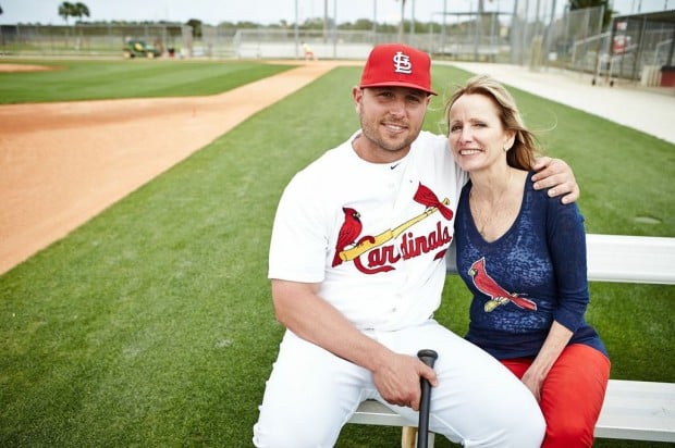 KSDK News - Kathy Holliday, mother to #Cardinals outfielder Matt