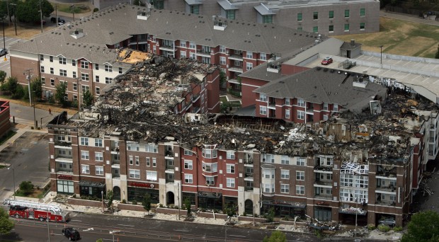 3949 Lindell Apartments to be razed after five-alarm fire