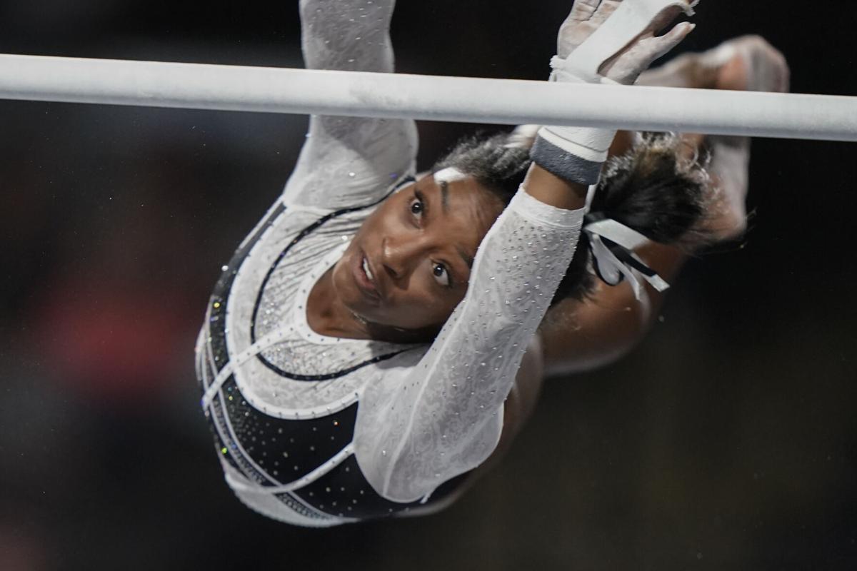 Gymnastics: Simone Biles dazzles in first competition since Tokyo Olympics, News