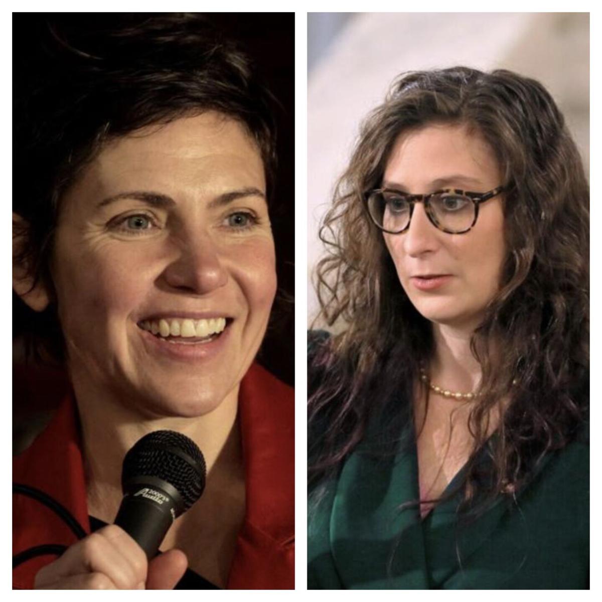 Mayor Cara Spencer and Aldermanic President Megan Green