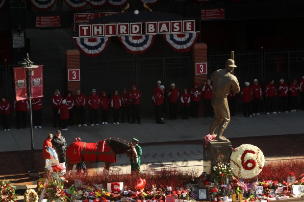 Stan Musial funeral procession, Busch Stadium 