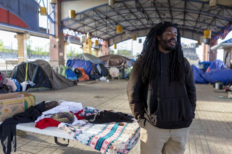 Homeless camp eviction