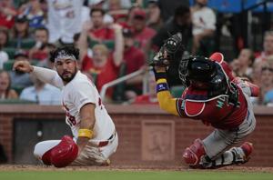 The St. Louis Cardinals and the Arizona Diamondbacks play at Busch Stadium for game two of four