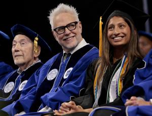 Director James Gunn receives honorary degree from SLU