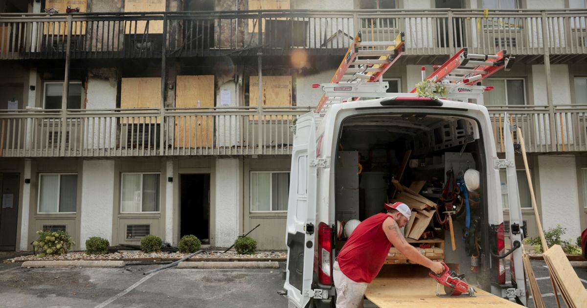 Apartment fire in Maplewood injures one resident, displaces two dozen more