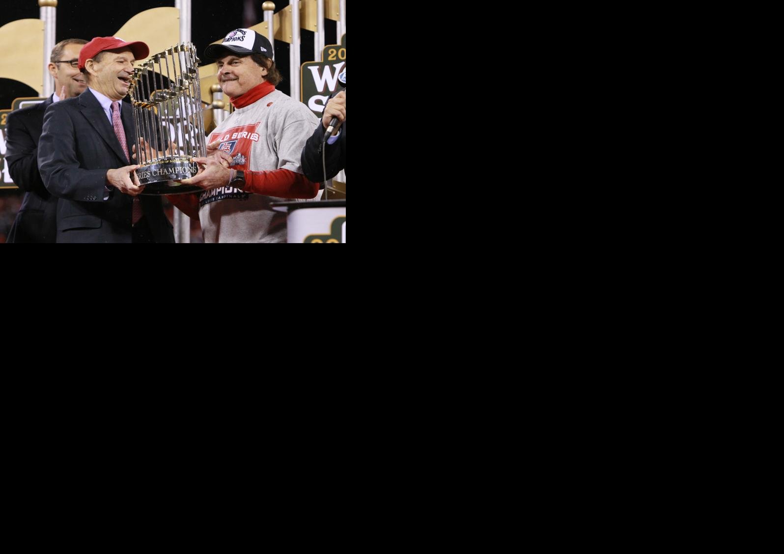 MLB Network - The Cardinals 1967 World Series Trophy on display before Game  Four of the World Series in St. Louis.