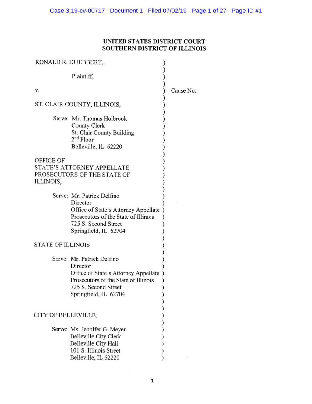 St Clair County Judge Sues Claiming Officials Concocted False Criminal Case Against Him Law And Order Stltoday Com