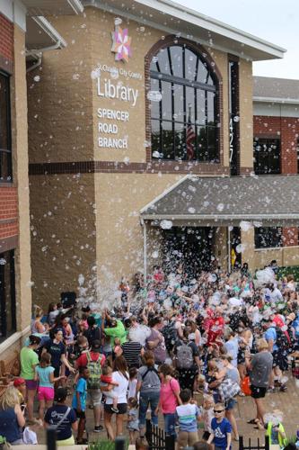 Bubbles at Spencer Road library