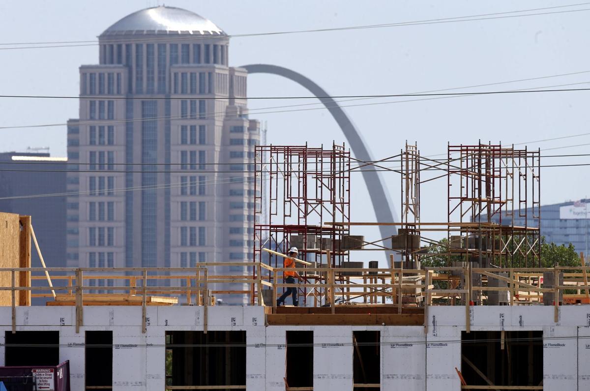 Construction for parking garage for Steelcote Lofts in midtown corridor