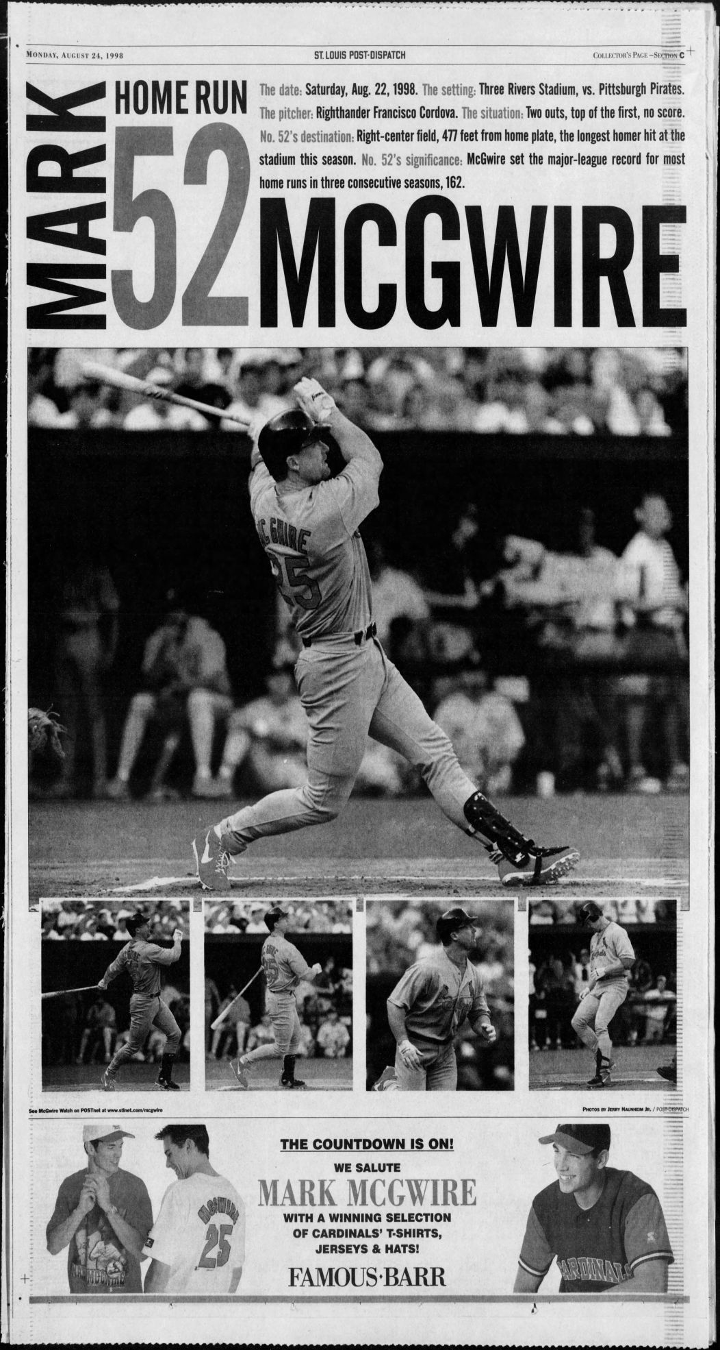 On this day in 1998 Mark McGwire broke the home run record - A Hunt and  Peck - Viva El Birdos