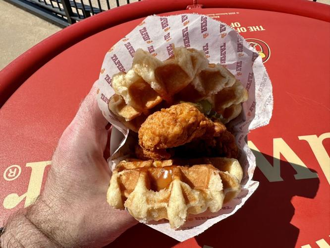 Busch Stadium chicken waffle