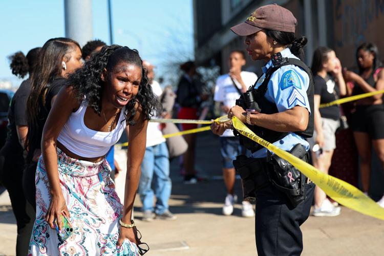 �����Ӱ�ԭ�� Police investigate a shooting on Cass Avenue and North 13th Street