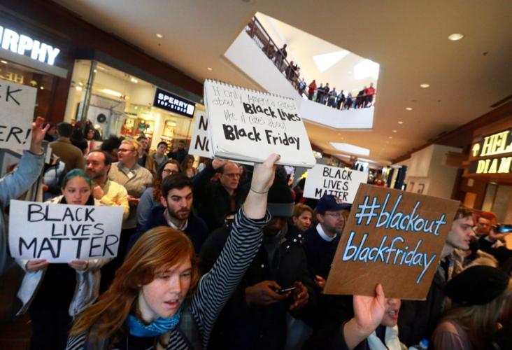 Protesters target Galleria Mall