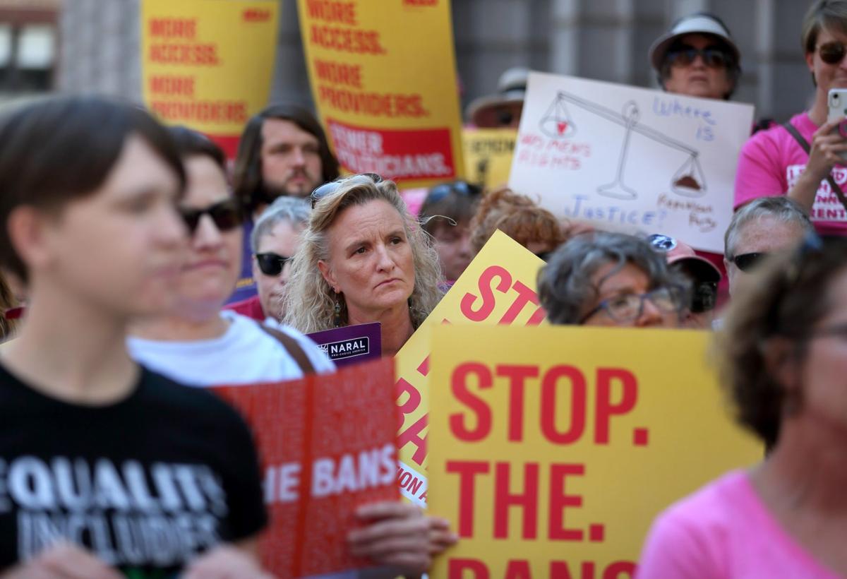 Abortion-rights protesters gather in St. Louis and across the state