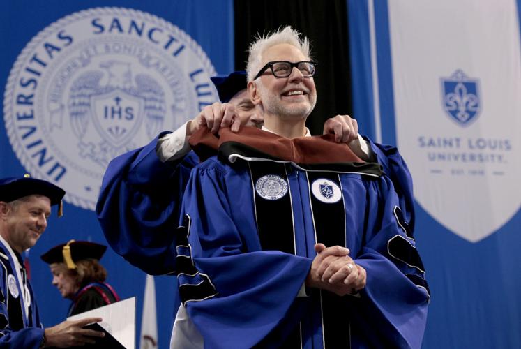 Director James Gunn receives honorary degree from SLU