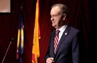 County Executive Sam Page unveils new county logo during State of the County address