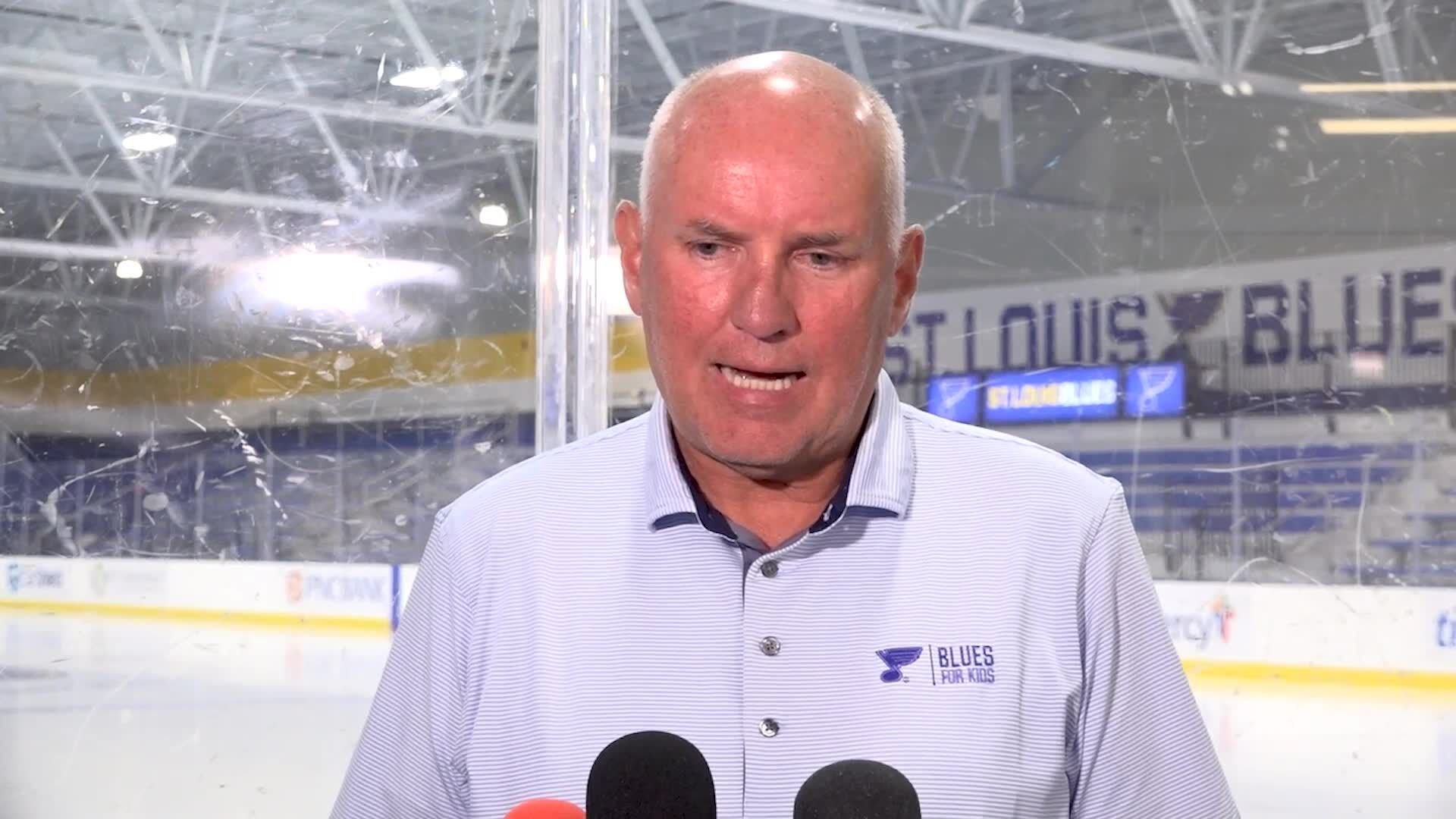 Joel wants to be here: Blues GM Doug Armstrong not worried about losing  Joel Hofer