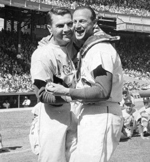 The 1955 National League batting champion Richie Ashburn of the